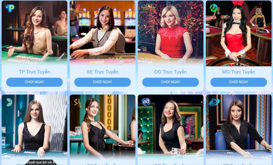 Nhà cái Vin777 hợp tác với rất nhiều nhà phát hành Live Casino uy tín